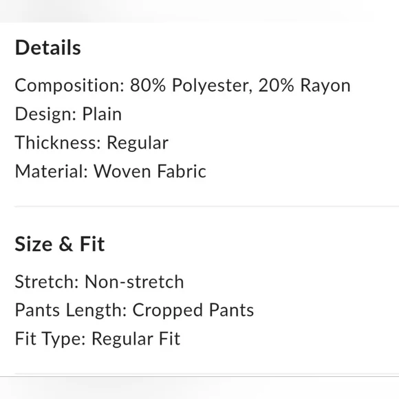 COMMENSE Solid Wet Asymetrical Straight Leg Pants Set Sz L NWT - Picture 12 of 13